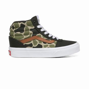 Gyerek Vans Frog Camo Ward Magasszárú Cipő VA8791624 Camo/Fehér